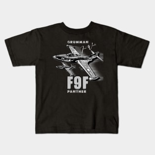 Grumman F9F Panther Carrier-Based Jet Fighter Kids T-Shirt